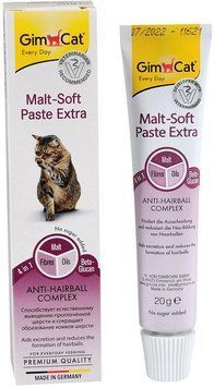 Паста Gimpet Malt Soft для виведення вовни для котів 20 гр., арт.,(417912) 407524(417912) фото