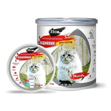 Ошейник Favorit,против блох и клищей для кошек(5шт.,в уп.).,арт.,(21403) 21403 фото