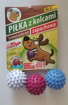 "Sum-Plast" - М'яч з шипами іграшка для собаки з ароматом ванілі №0,діам.(5см.)арт.,(370003) 370003 фото