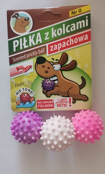 "Sum-Plast" - Мяч, игрушка для собаки с ароматом ванили №0,диам.(3,5см.)арт.,(013717) 370003 фото
