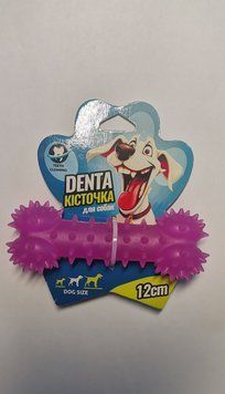 Іграшка для собак, кісточка "Denta" з шипами та ароматом ванілі (12см.),арт.,(26827) 4820098826827 фото
