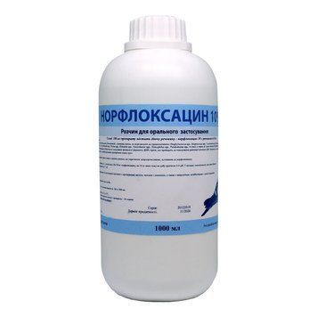 Норфлоксацин 10% для животных, 1 л.,арт.,(24854) 4820098824854 фото