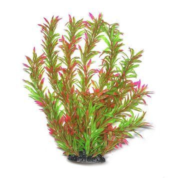 Искусственное растение для аквариума "Aquatic Plants" "Hygrophila" салатово-розовое пышное 40 см.,арт.,(086j)(FA) 086J(FA) фото