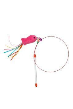 Игрушка-удочка для кошек с рыбкой и колокольчиком, арт.,(3189-2-M) 3189-2-М-HCT фото