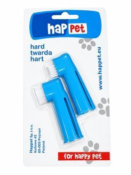 Зубна щітка для тварин HapPet з нейлоновою щетиною, жорстка, арт.,(GS30) 000023716 фото