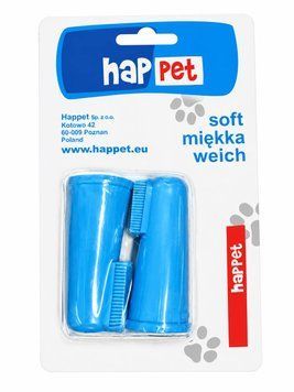 Зубна щітка для тварин HapPet з нейлоновою щетиною, м'яка, арт.,(GS29) 000023715 фото