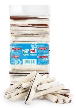 "HapPet" паличка біла яловича 1.27кг.,12.5см.,арт.,(PB39) РВ39 фото
