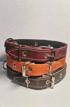 Ошейник кожанный,гладкий,длинна 55 см.,шир.,2.5 см.,арт.,(ОГК-25) ОГК-25 фото