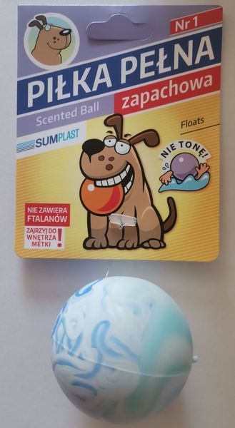 "Sum-Plast" - Мяч, игрушка для собаки с ароматом ванили №1,диам.(5см.)арт.,(013724) 013724 фото