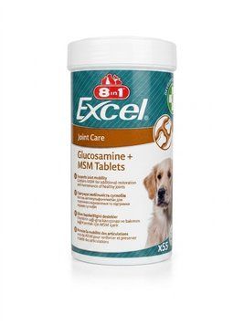 Мінеральна добавка Excel Glucosamine+MSM Tablets для собак 55 таб  8in1, арт.,(184157) 000018703 фото