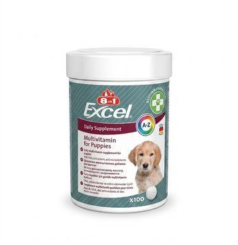 Мінеральна добавка Excel Multi Vit-Puppy для собак 100 таб  8in1, арт.,(183846) 000016194 фото
