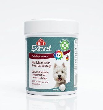 Мінеральна добавка Excel Multi Vitamin для маленьких собак 70 таб  8in1, арт.,(183990) 000016195 фото